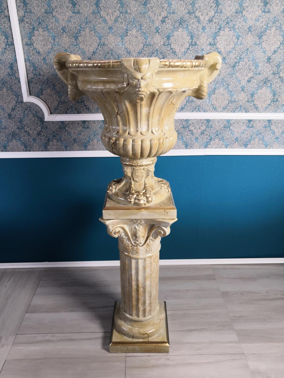 JVmoebel Skulptur XXL Vase Tisch Dekoration Deko Vasen Antik Stil Figur Kelch Rom