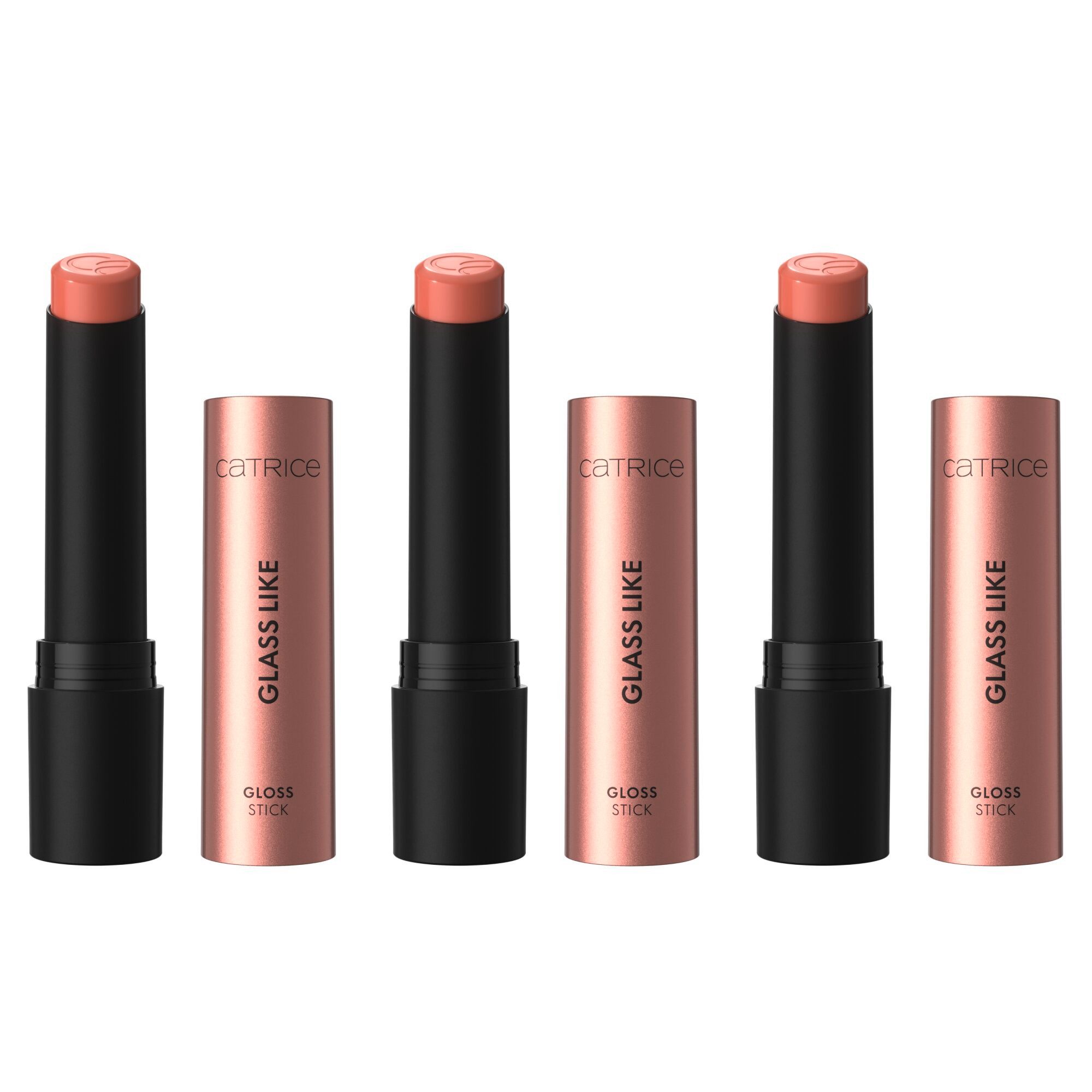 Catrice Lippenstift GLASS LIKE GLOSS STICK, 3-tlg., mit glaseffektähnlichem Finish
