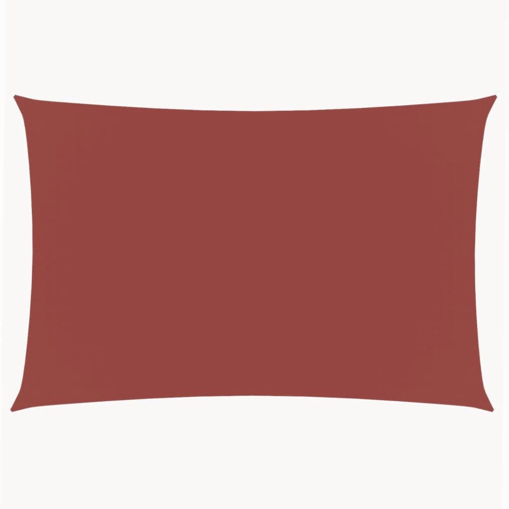 Sonnensegel Sonnensegel Oxford-Gewebe Rechteckig 2x4,5 m Terrakotta-Rot