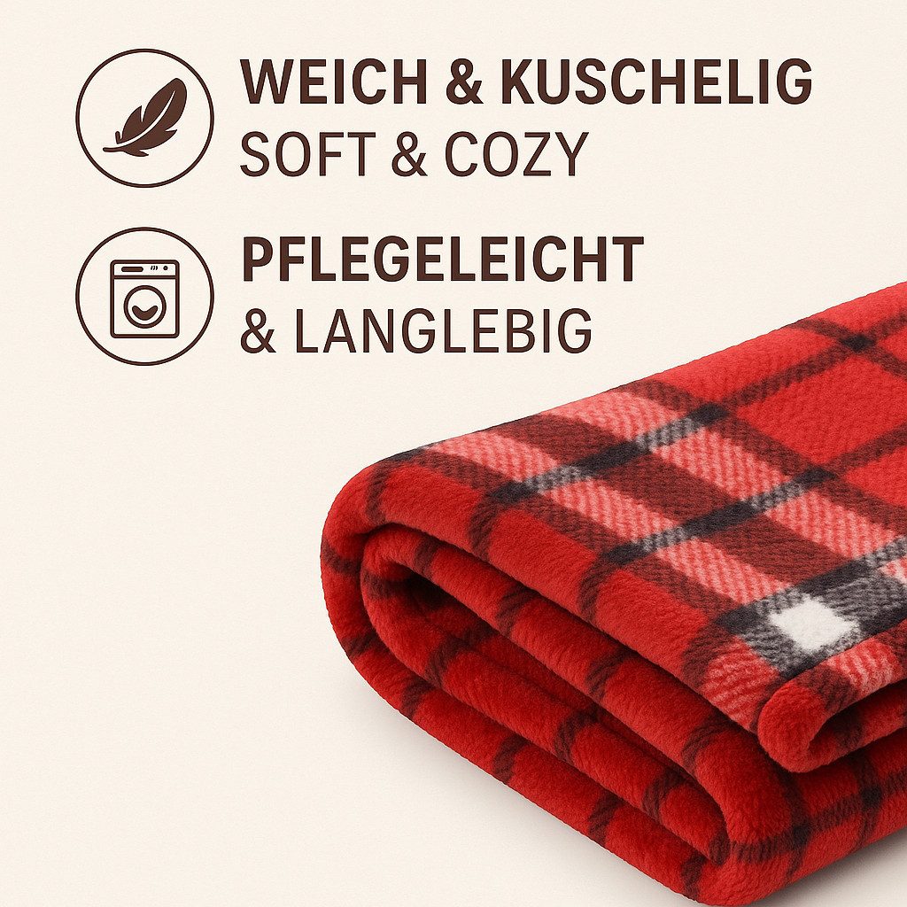 Wohndecke Betz Kuscheldecke MODENA Größe 150x200cm, Betz, Fleecedecke Flauschig Decke - Wohndecke Warm Weich