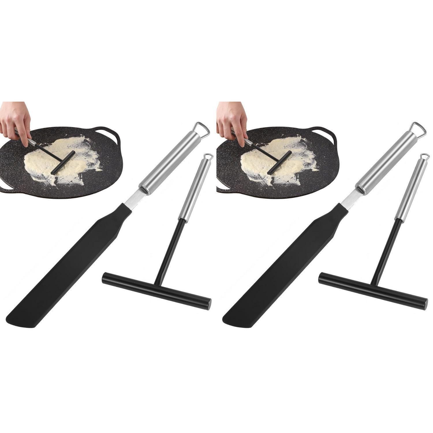 LuxusKollektion Crepes Verteiler Crepes Set Edelstahl/Silikon 2er-Pack