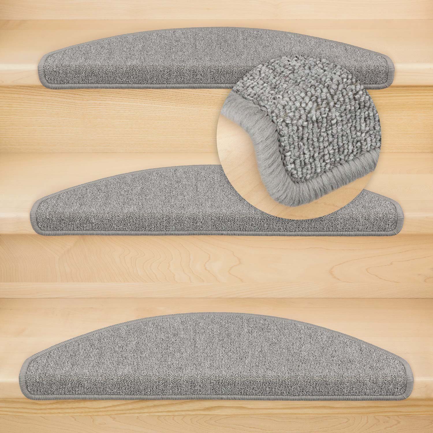 Metzker® Stufenmatte Stufenmatten Ariston im Sonderformat 64/20cm Halbrund, halbrund, Höhe: 5 mm, 15 Stück im Set – Bild 3 von 5
