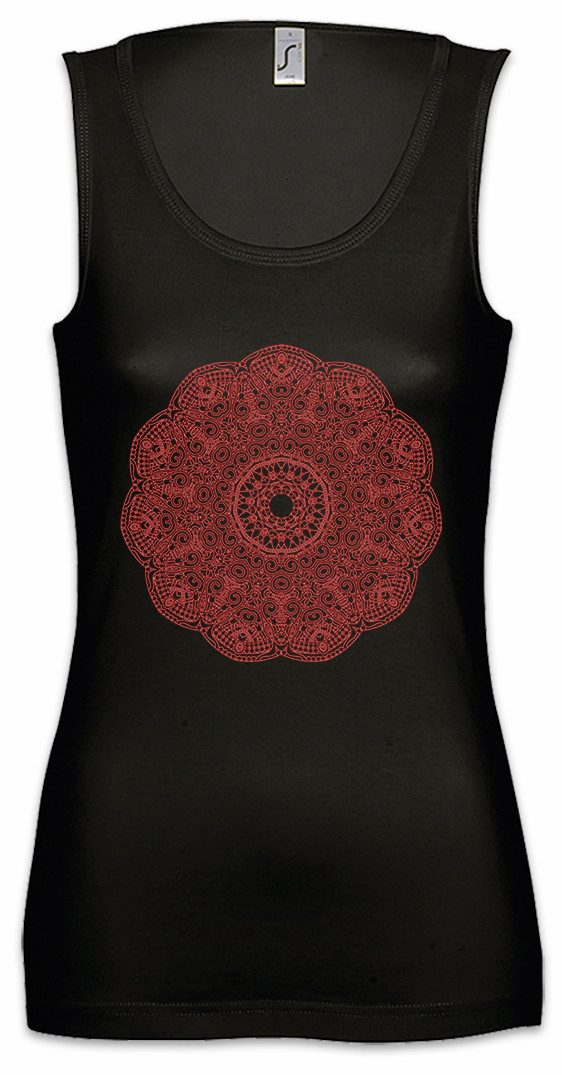 Urban Backwoods Tanktop Mandala V Ärmelloses Damen T-Shirt Yantra Hinduism Buddhism Buddhismus Hinduismus Hindu Shiva Buddha