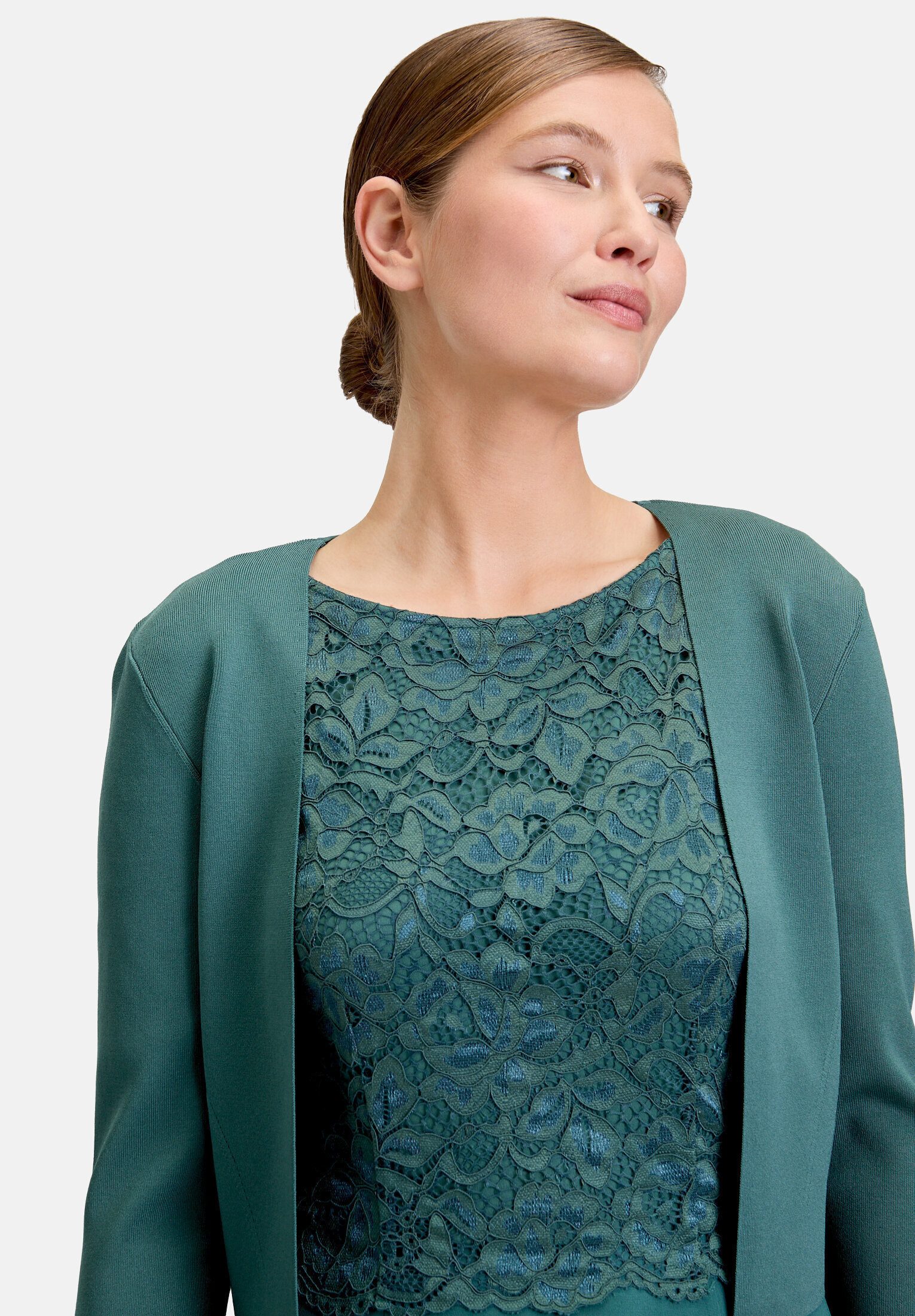 Vera Mont Strickjacke Damen langarm (1-tlg) Ärmelschlitz