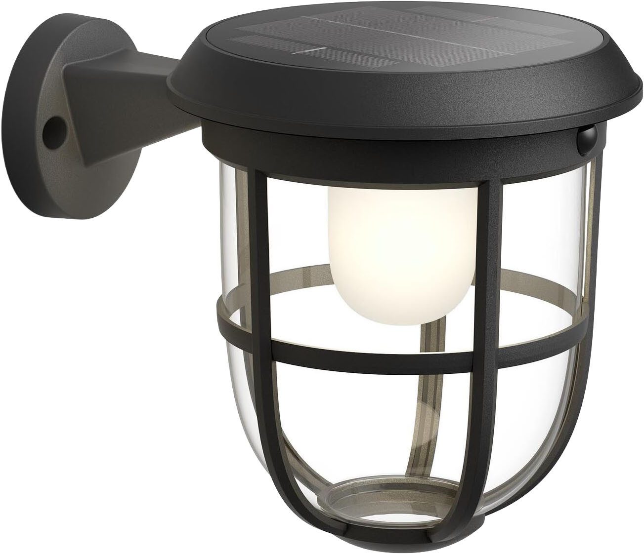 Philips Hue LED Außen-Wandleuchte Outdoor A-Label Solar Radii Wandleuchte, LED fest integriert