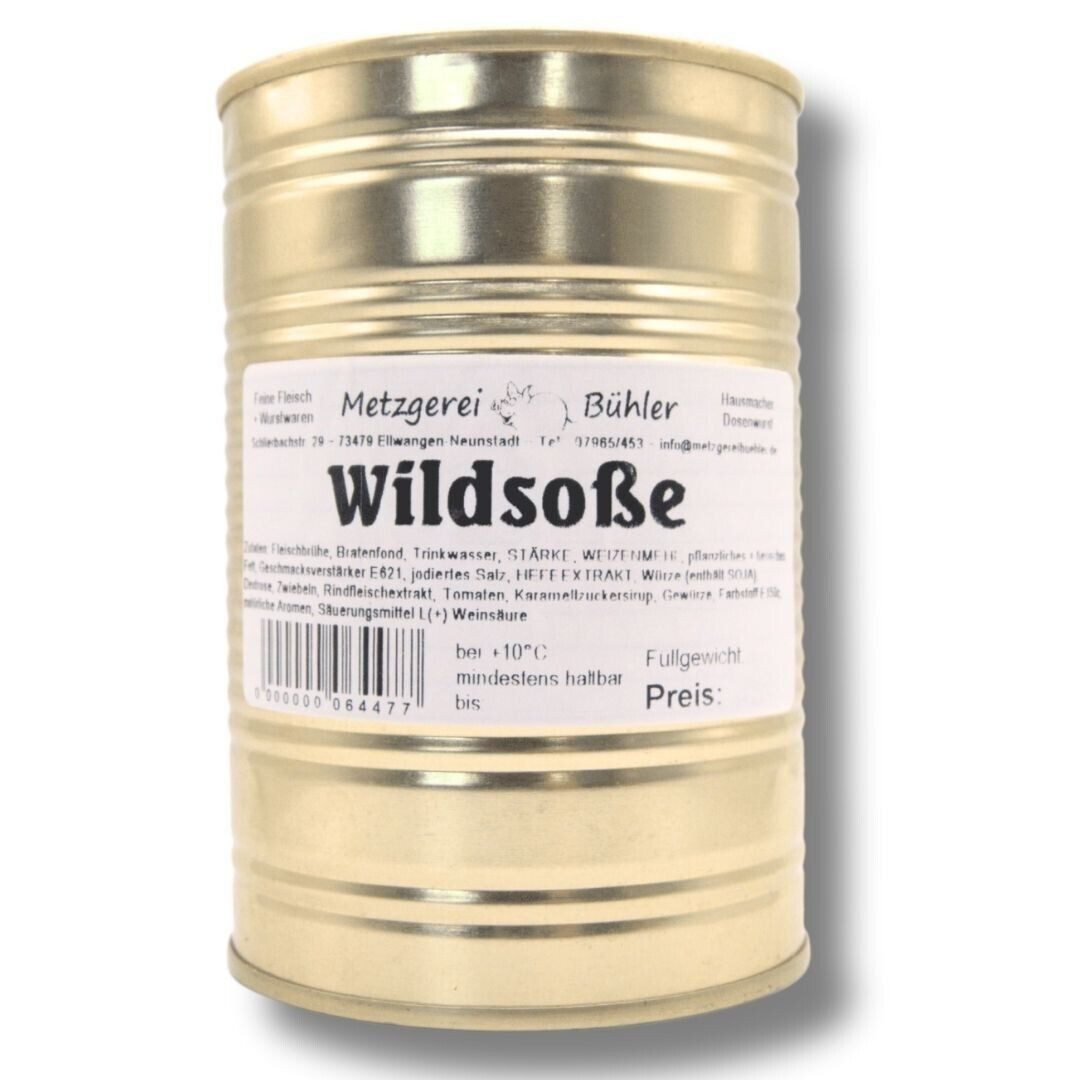 Metzgerei Bühler Saucen Hausgemachte Wildsoße, 3 x 400 g, (Spar-Set)
