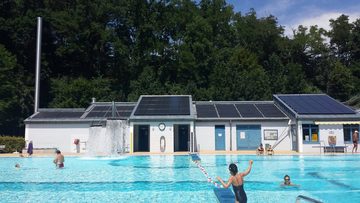 Poolomio Solarabsorber Pool-Solarheizung HelioPool Komplettset 22,20 m², 2 x 5er-Reihe übere