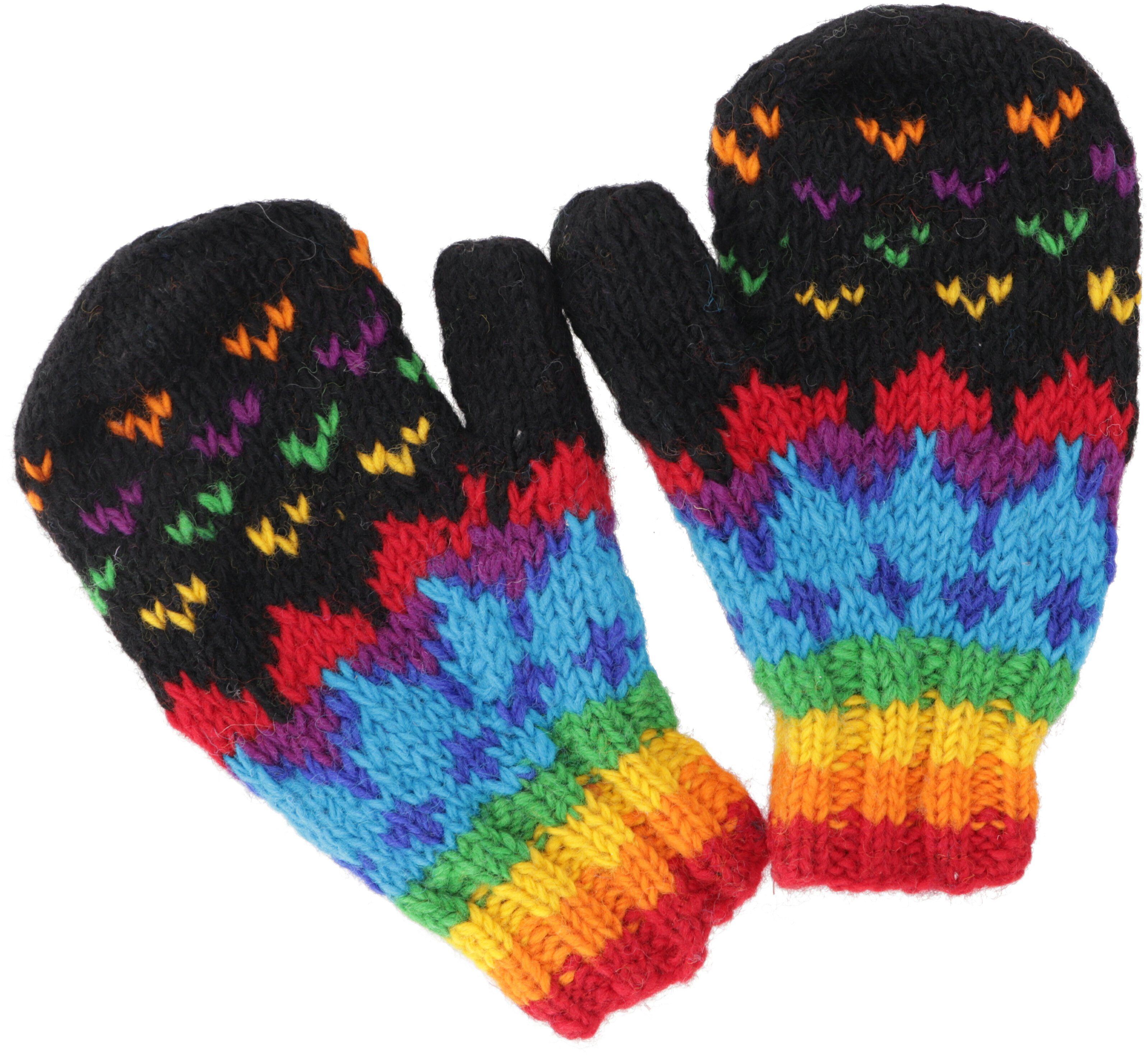 Guru-Shop Strickhandschuhe Handschuhe aus Wolle, Fauster, günstig online kaufen