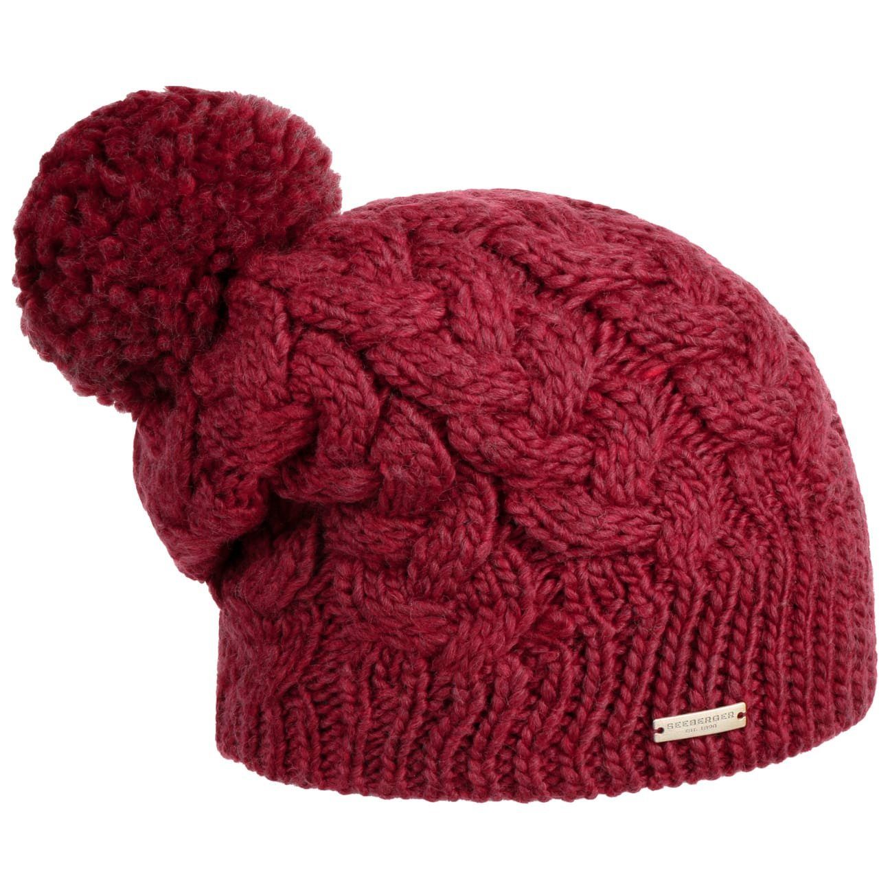 Seeberger Bommelmütze (1-St) Strickmütze mit Futter günstig online kaufen