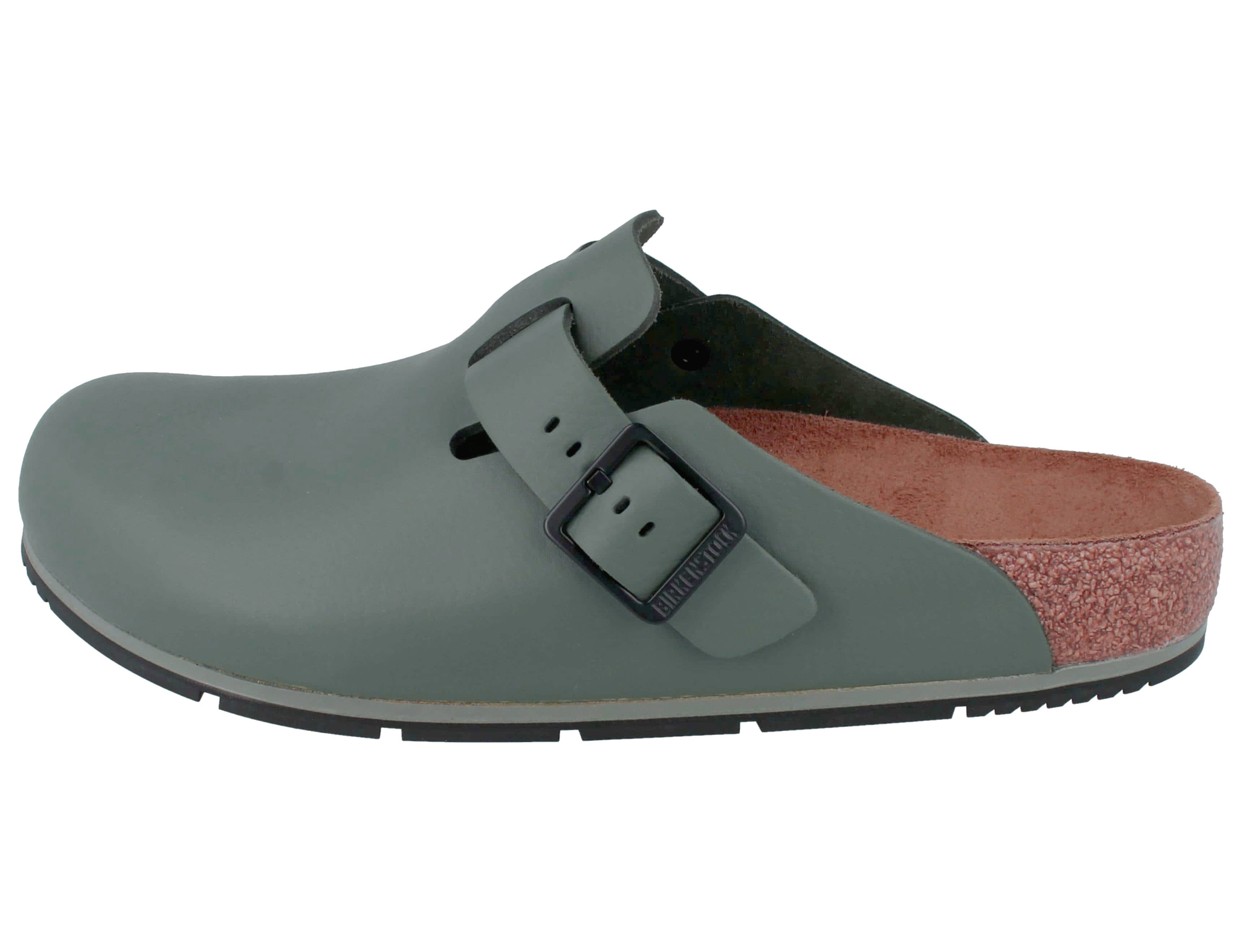 Birkenstock BIRKENSTOCK Boston Pro Herren Clogs grün normale Weite - Größe: 42 Clog