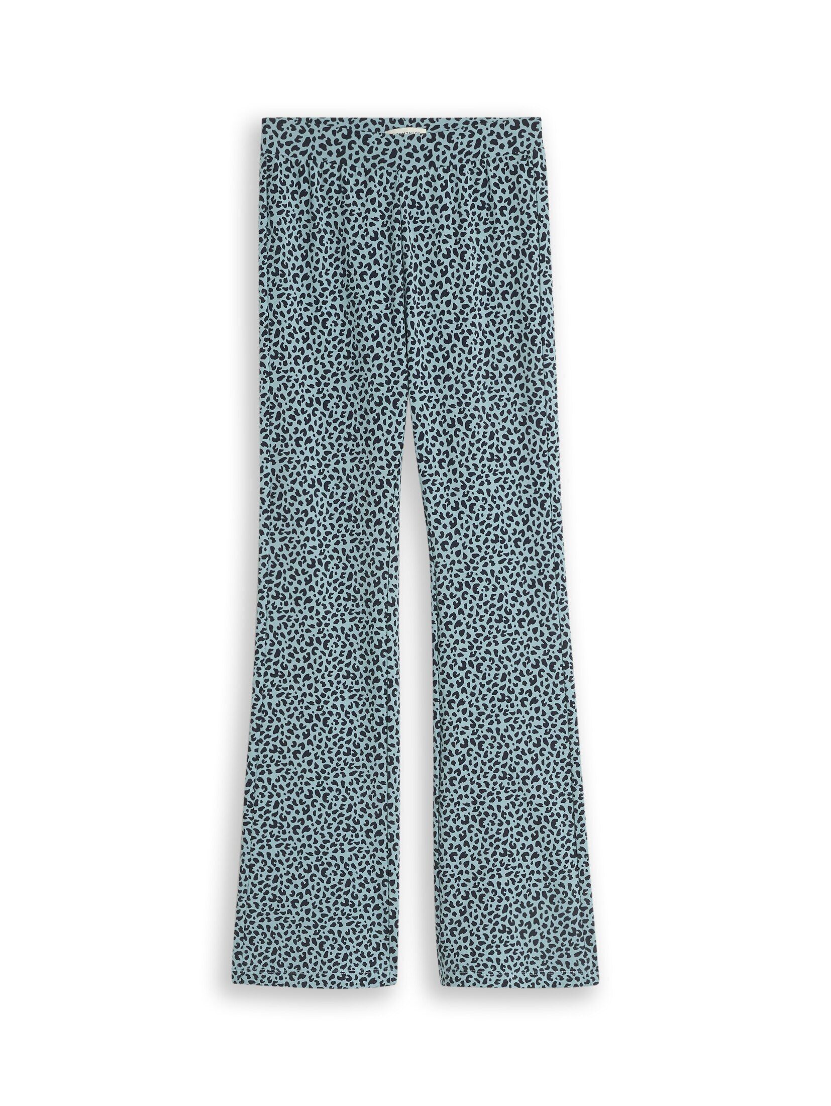 TOM TAILOR Leggings Hosen & Chino Flared Leggings mit Leomuster