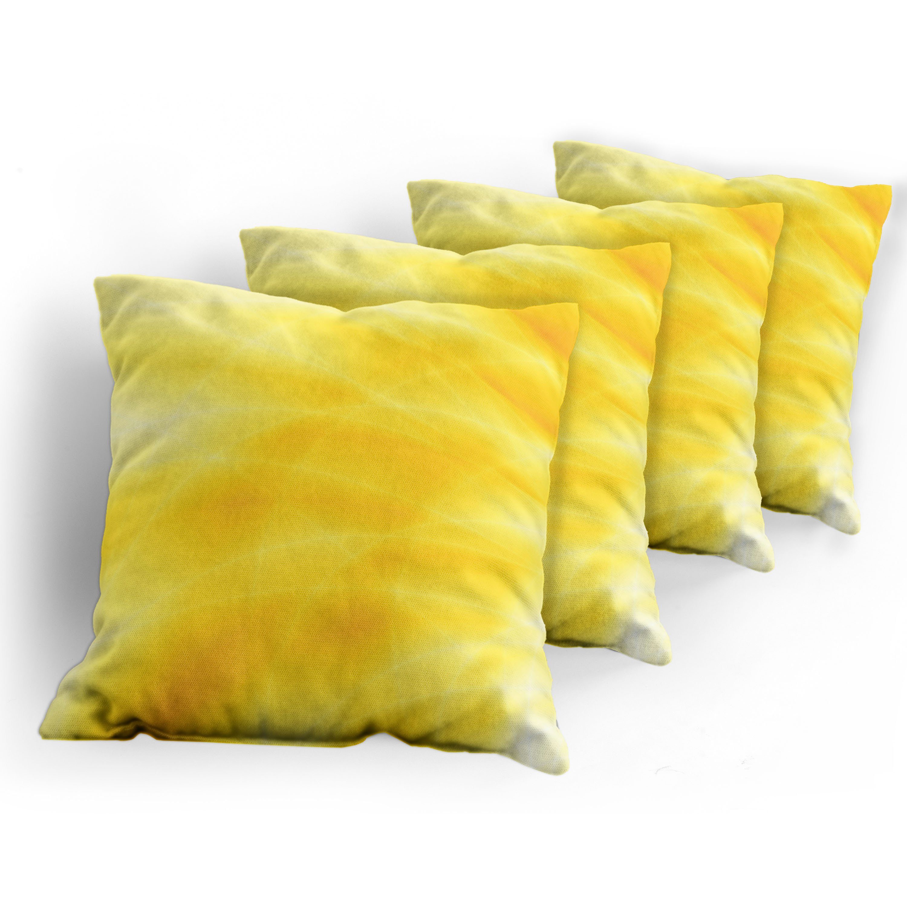 Kissenbezüge (4 Digitaldruck, Sommer Doppelseitiger Gelb Abstrakt Sonne Stück), Accent Abakuhaus Modern