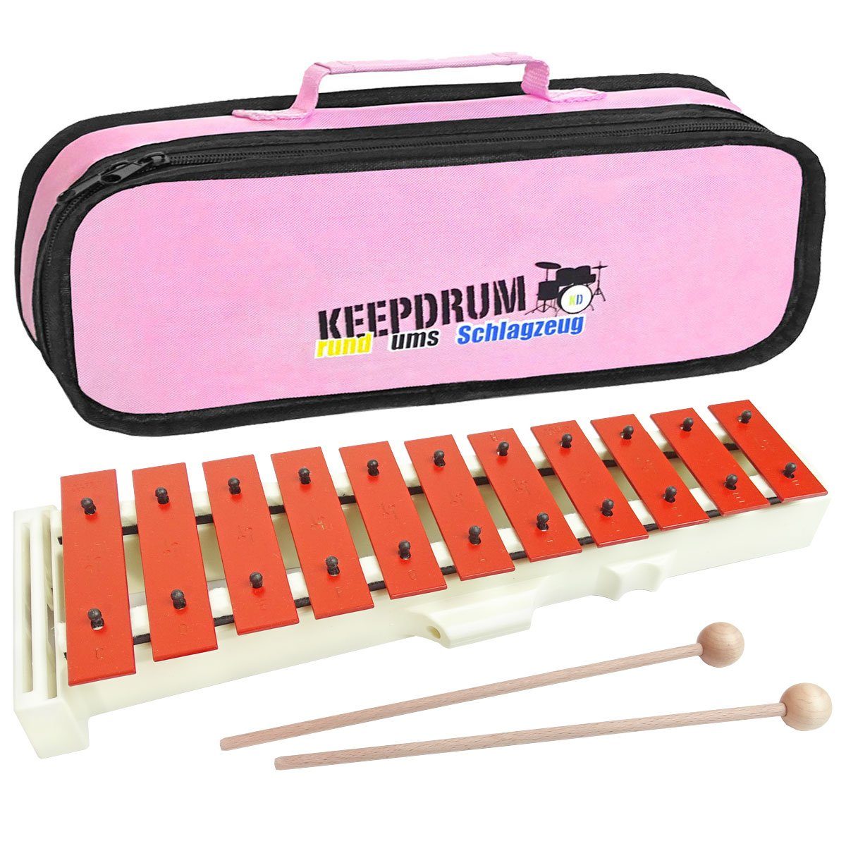 Glockenspiel Sonor Glockenspiel SG Sopran mit Tasche Pink