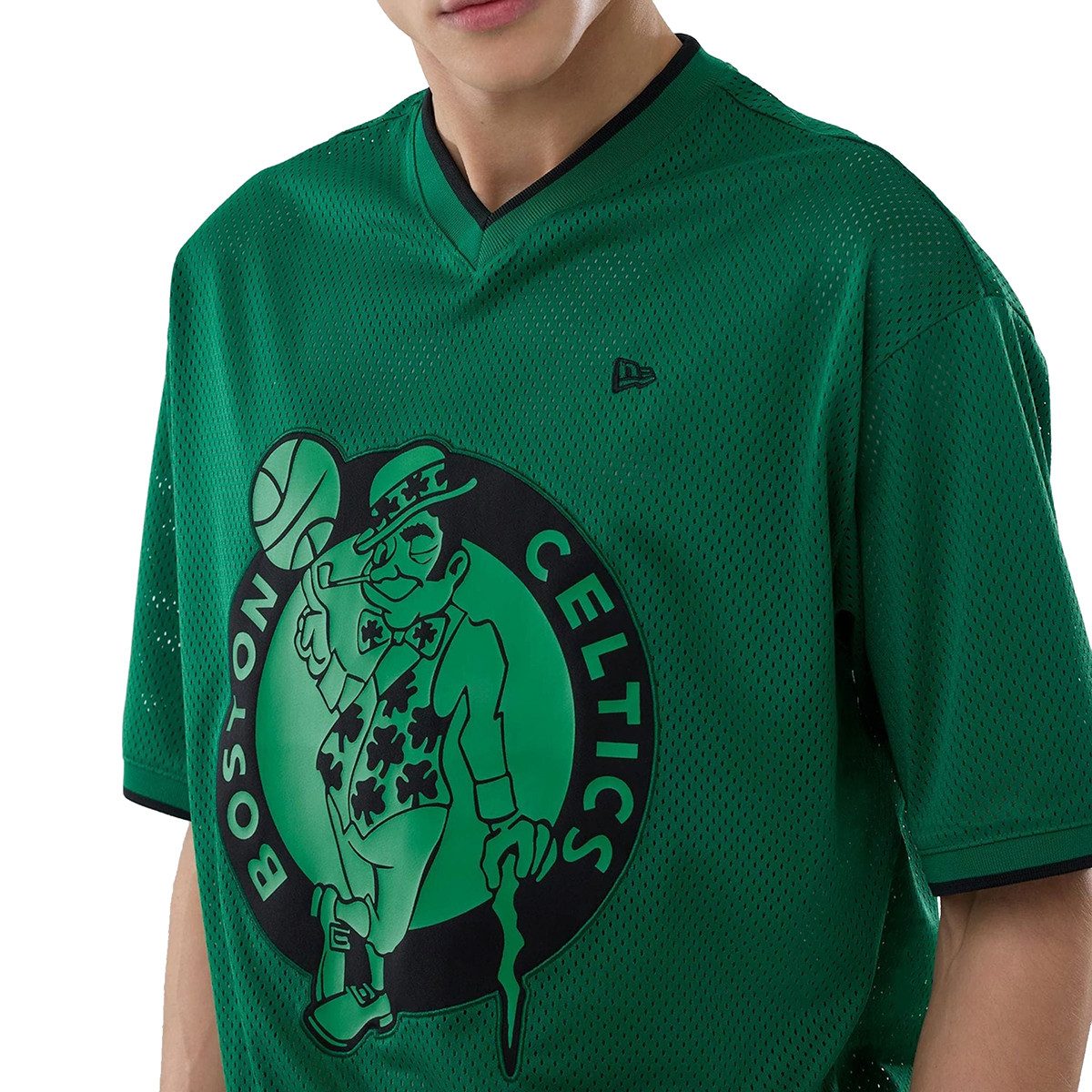 New Era T-Shirt Mesh Oversized NBA Boston Celtics