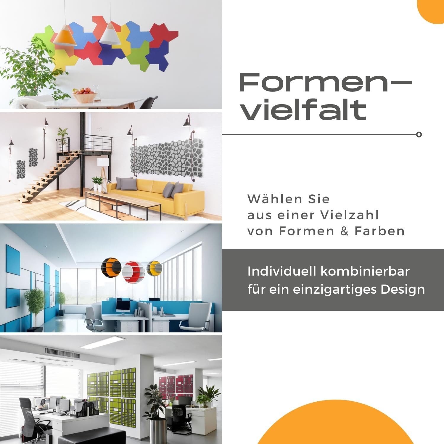 platino24 Akustikplatte platino24 „NAIROBI“ 6er-Set Akustik-Objekt