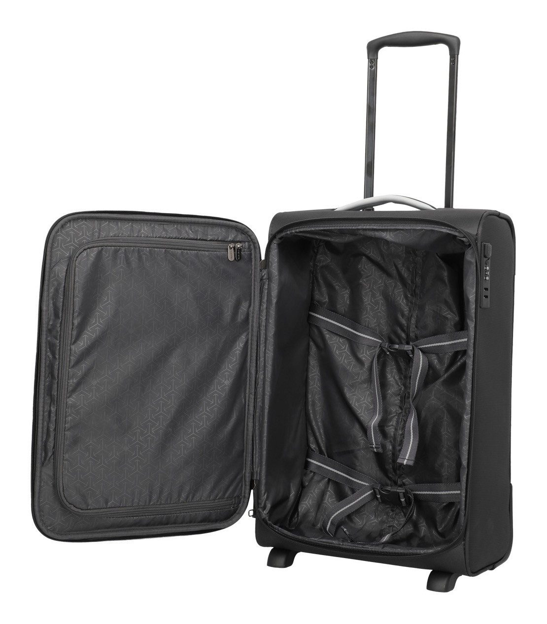 travelite Handgepäck-Trolley JETPACK Slim 2 Cabin Handgepäck Koffer, 4 Rollen