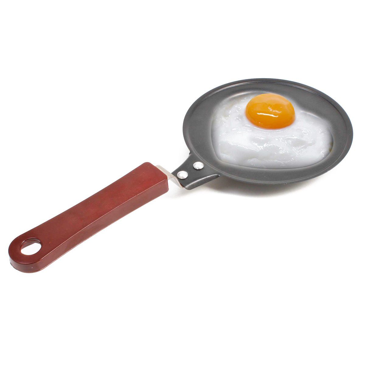 Goods+Gadgets Bratpfanne GOODS+GADGETS Bratpfanne Herz - Mini Edelstahl Frühstücks-Pfanne, Edelstahl (Mini Pfanne), Antihaftbeschichtung