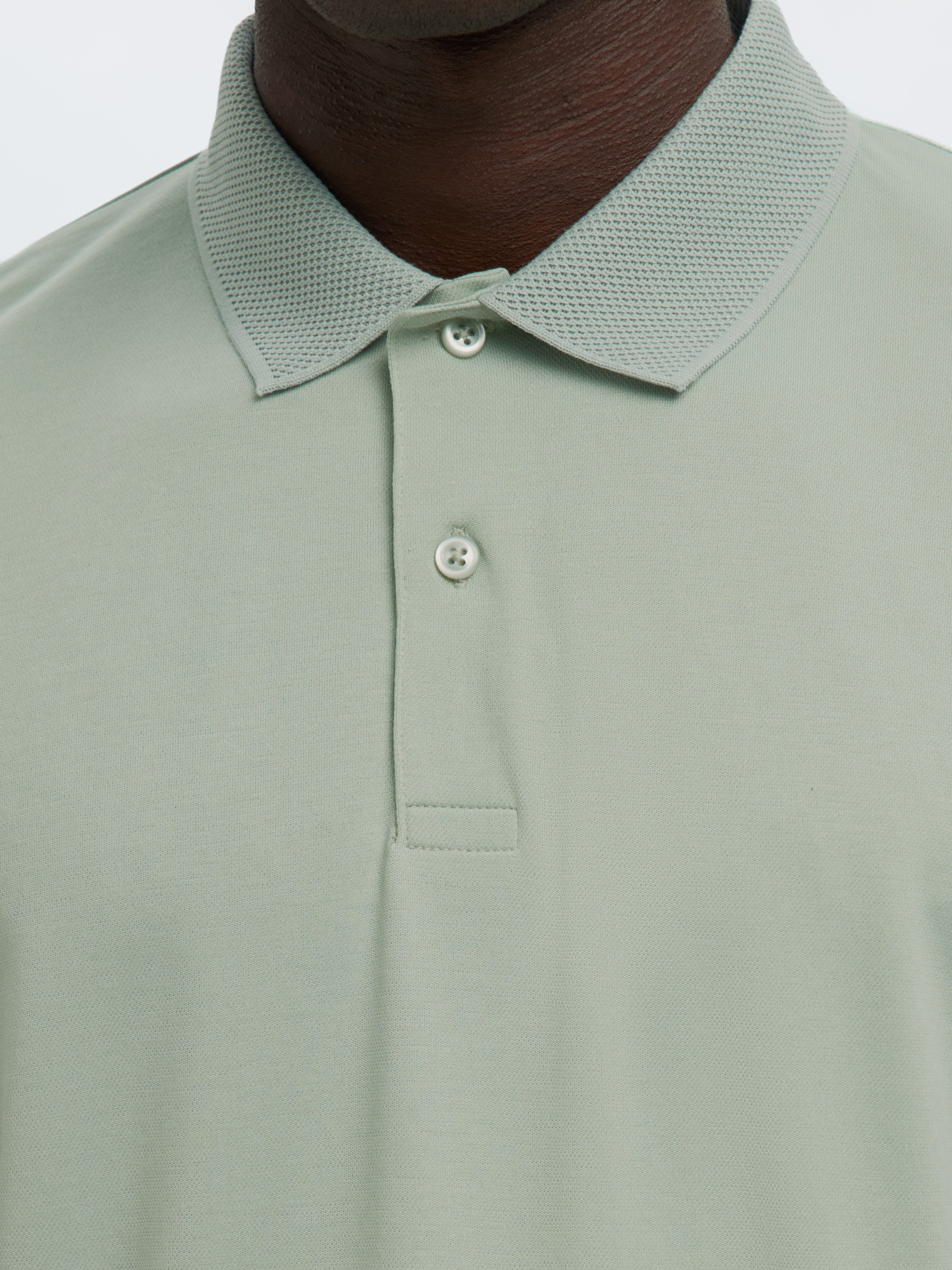 Selected Poloshirt SLHFAVE BUTTON SS POLO NOOS Baumwollmischung, regular fit