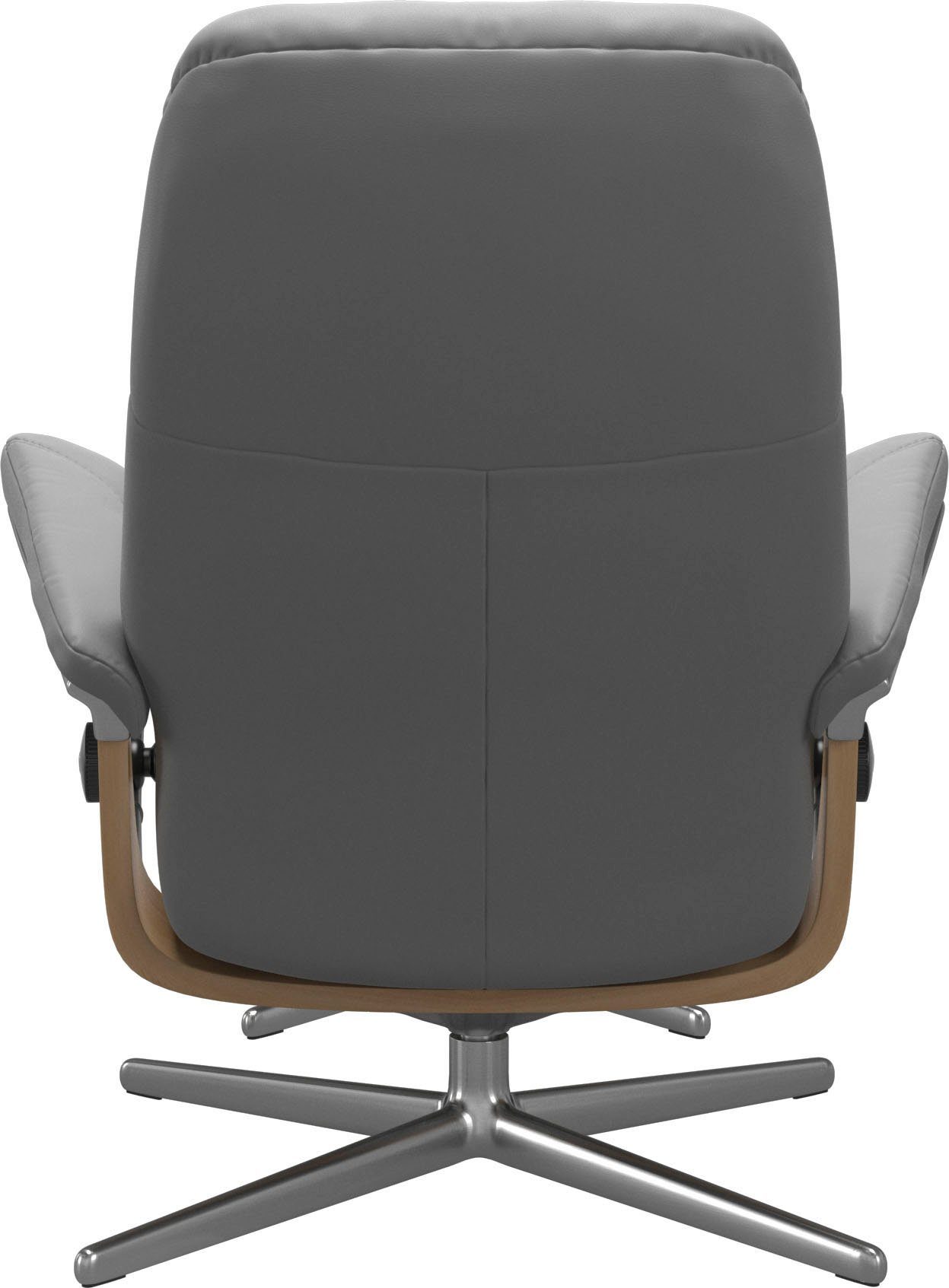 Stressless® Fußhocker Consul, mit Cross Base, Größe S, M & L, Holzakzent Eiche