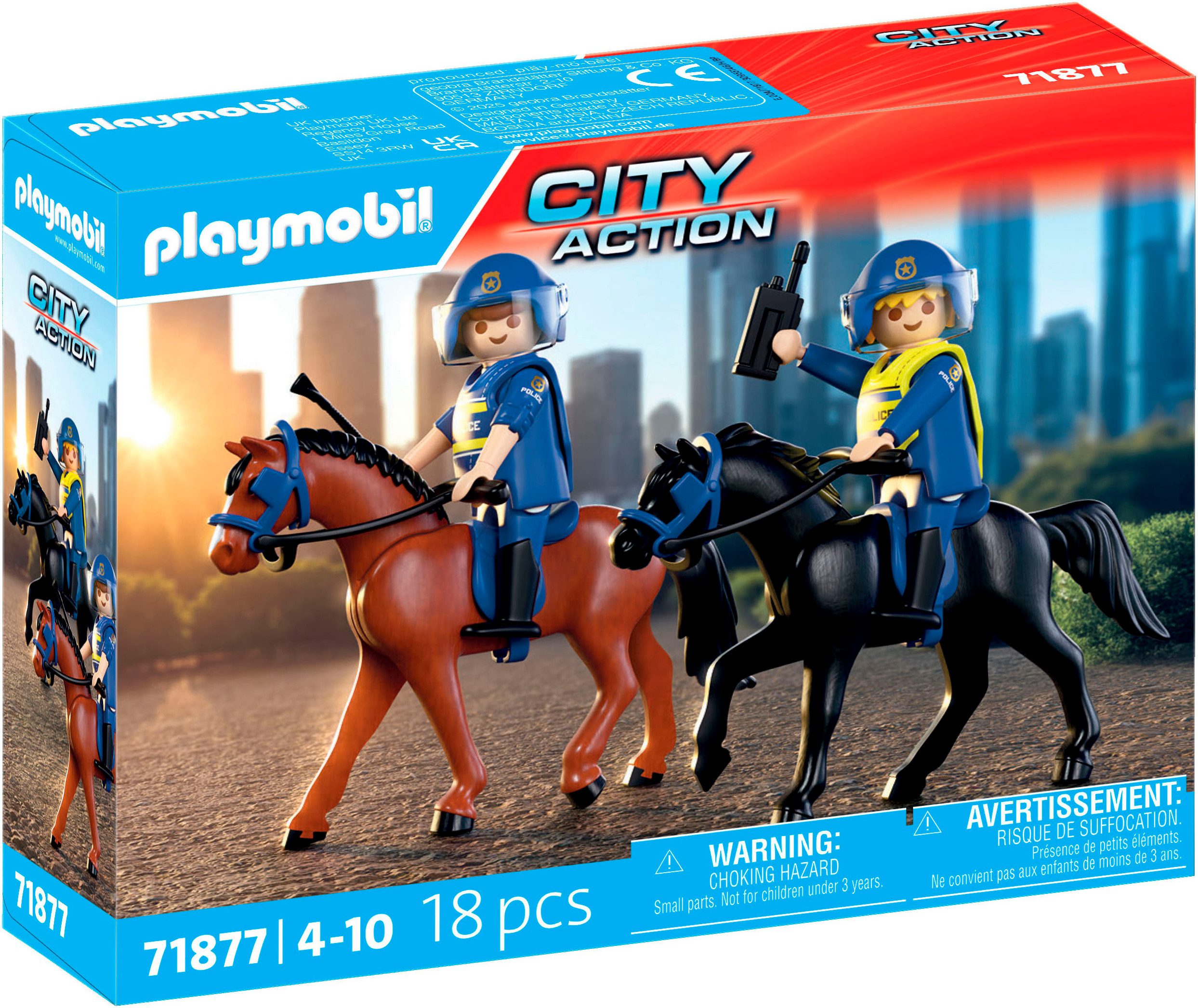 Playmobil® Polizeireiterstaffel (71877), Action Heroes Konstruktions-Spiels günstig online kaufen