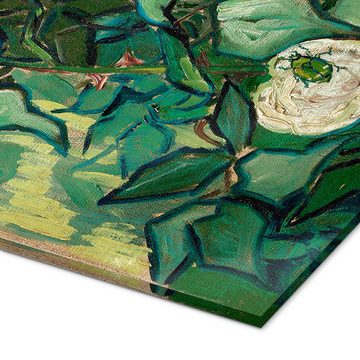 Posterlounge Acrylglasbild Vincent van Gogh, Rosen und ein Käfer, Wohnzimmer Malerei