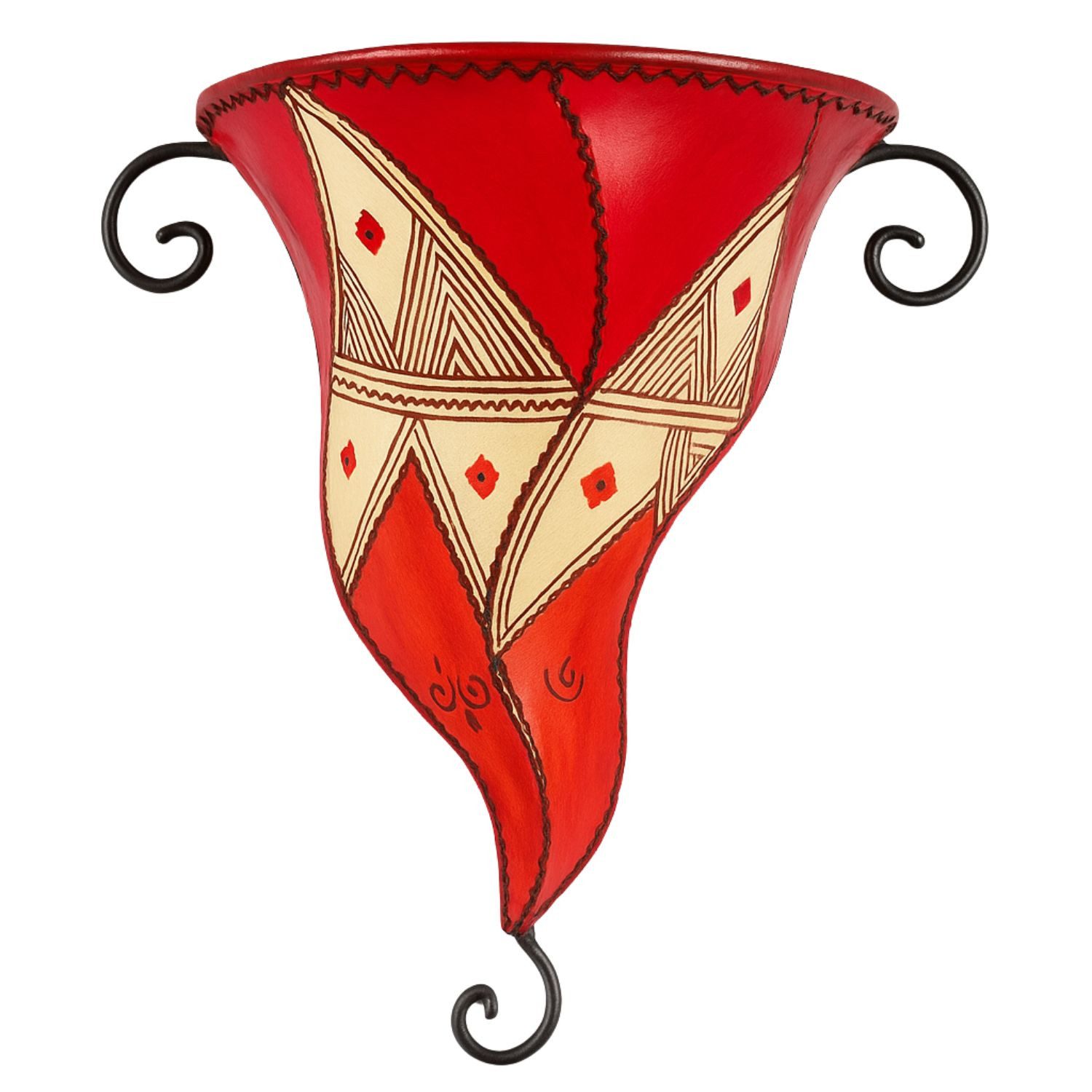 Marrakesch Orient & Mediterran Interior Wandleuchte Mediterrane Wandleuchte Saba Multi H 35 cm, 100% Handarbeit, Handarbeit