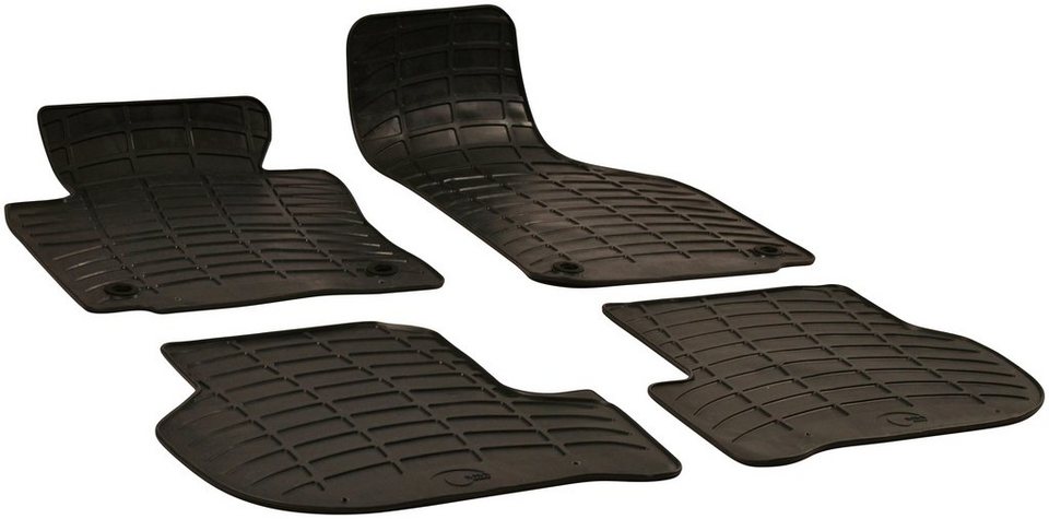WALSER Passform-Fußmatten (4 St), z.B. für VW Golf V, VW Scirocco, VW Jetta  III