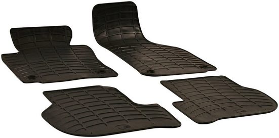 WALSER Passform-Fußmatten (4 Stück), für VW Golf V 10/2003-07/2009, VW Scirocco 05/2008-11/2017, VW Jetta III 09/2004-12/2013
