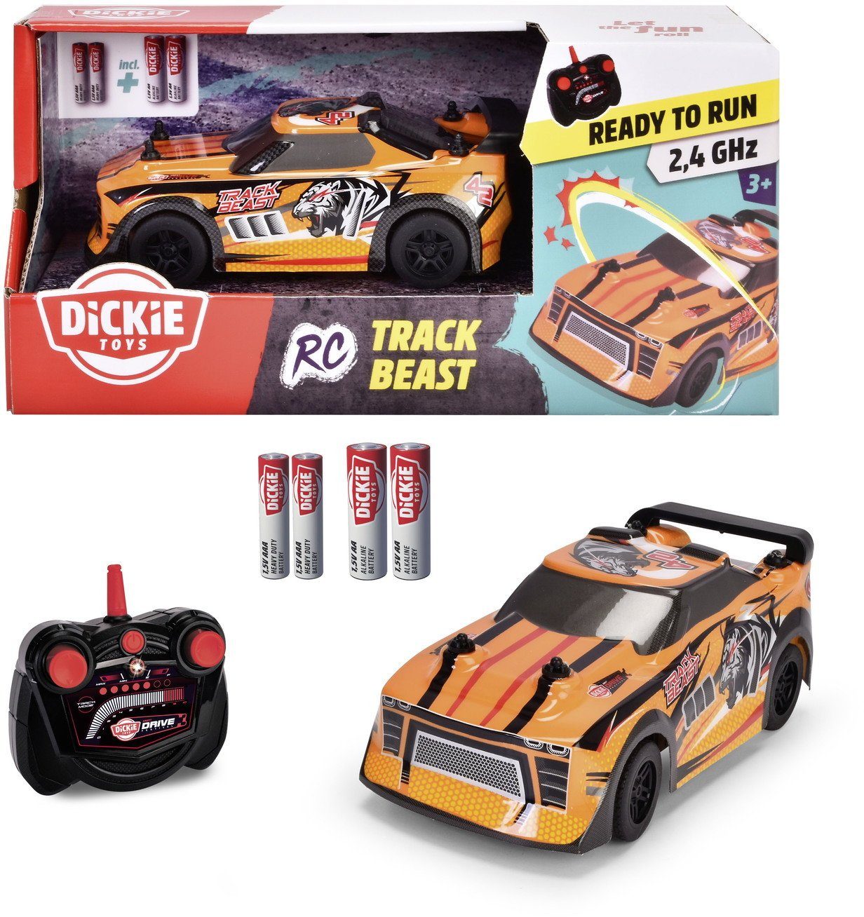 Dickie Toys RC-Auto ferngesteuertes Fahrzeug Auto Go Crazy RC Track Beast 201103006