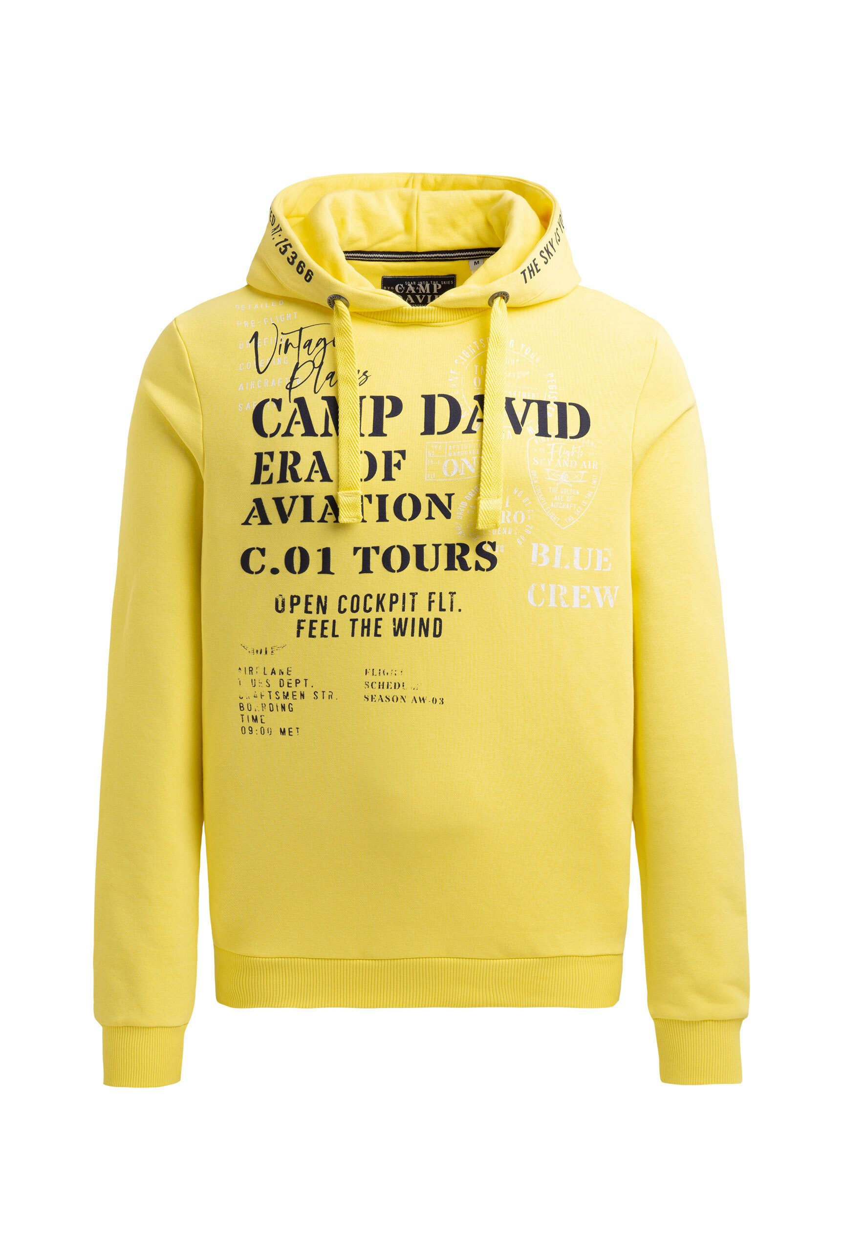 CAMP DAVID Kapuzensweatshirt mit Kontrastnähten günstig online kaufen