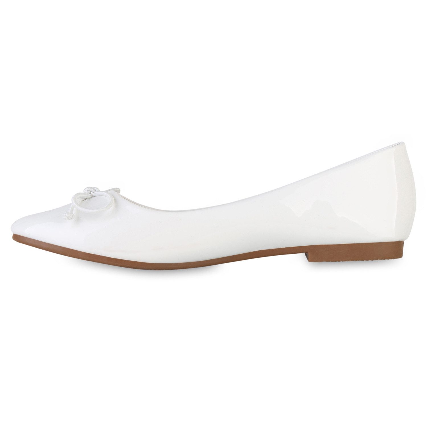 VAN HILL 841553 Ballerina Damen Klassische Ballerinas Flache Lack Schleifen günstig online kaufen