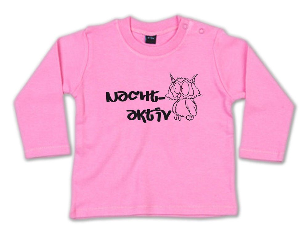 G-graphics Longsleeve Nachtaktiv Baby Sweater, Baby Longsleeve T, mit Spruch / Sprüche, mit Print / Aufdruck, Geschenk zu jedem Anlass