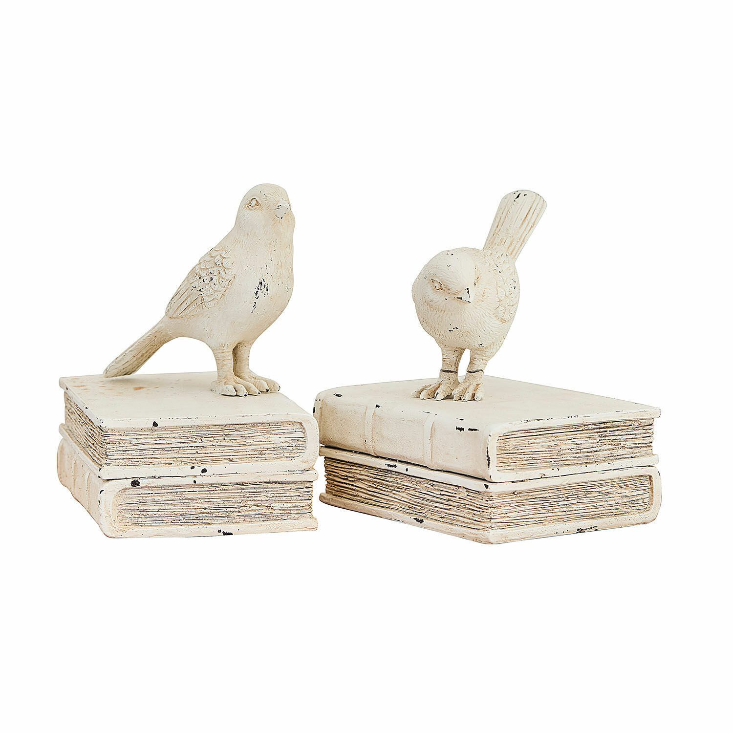 Mirabeau Dekofigur Deko-Figur 2er Set Moonlet creme