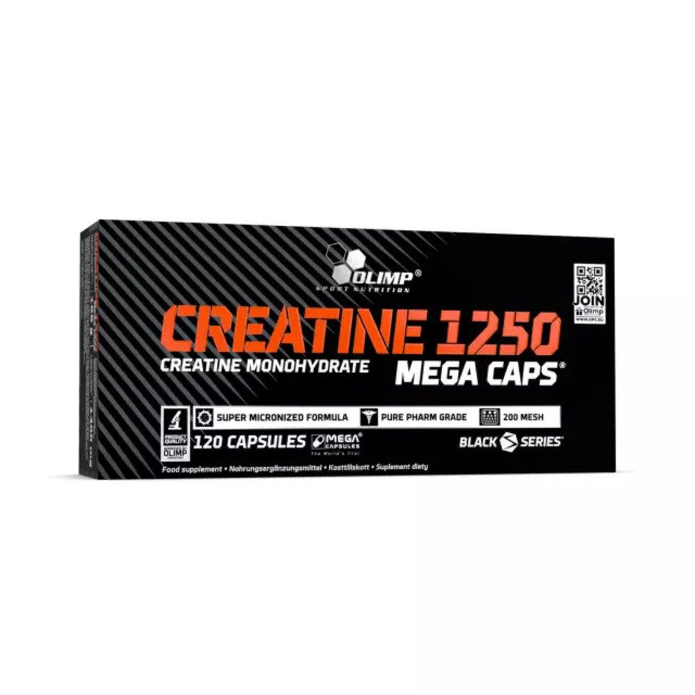 Olimp Sport Nutrition Olimp Creatine Mega Caps 1250 - 120 Kapseln Kapseln, 120 St., 0,168 g, 5000 mg Creatinmonohydrat pro Portion