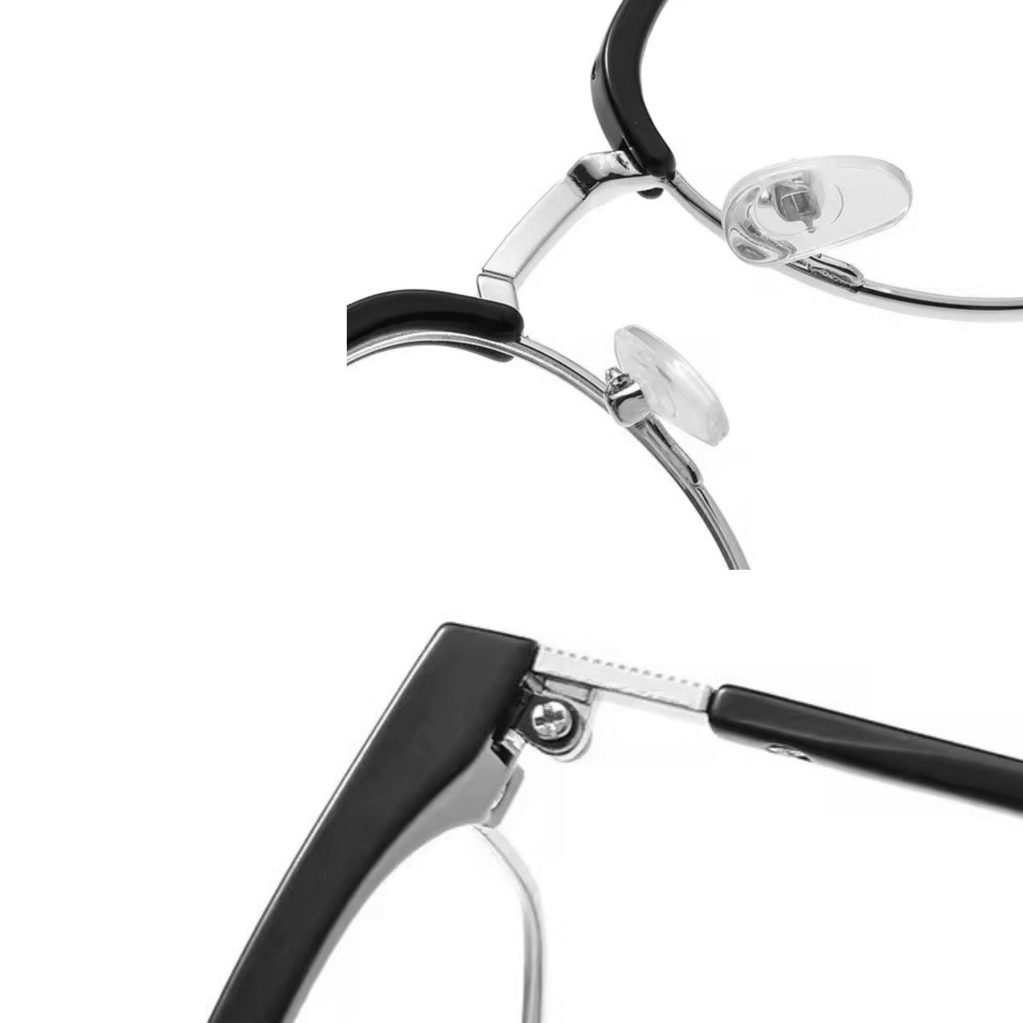 LUXXADA Sonnenbrille (Blaulichtfilter Brille Damen Herren Browline Computerbrille) Ovale Designer PC Brille mit Anti Blue Light Gläser