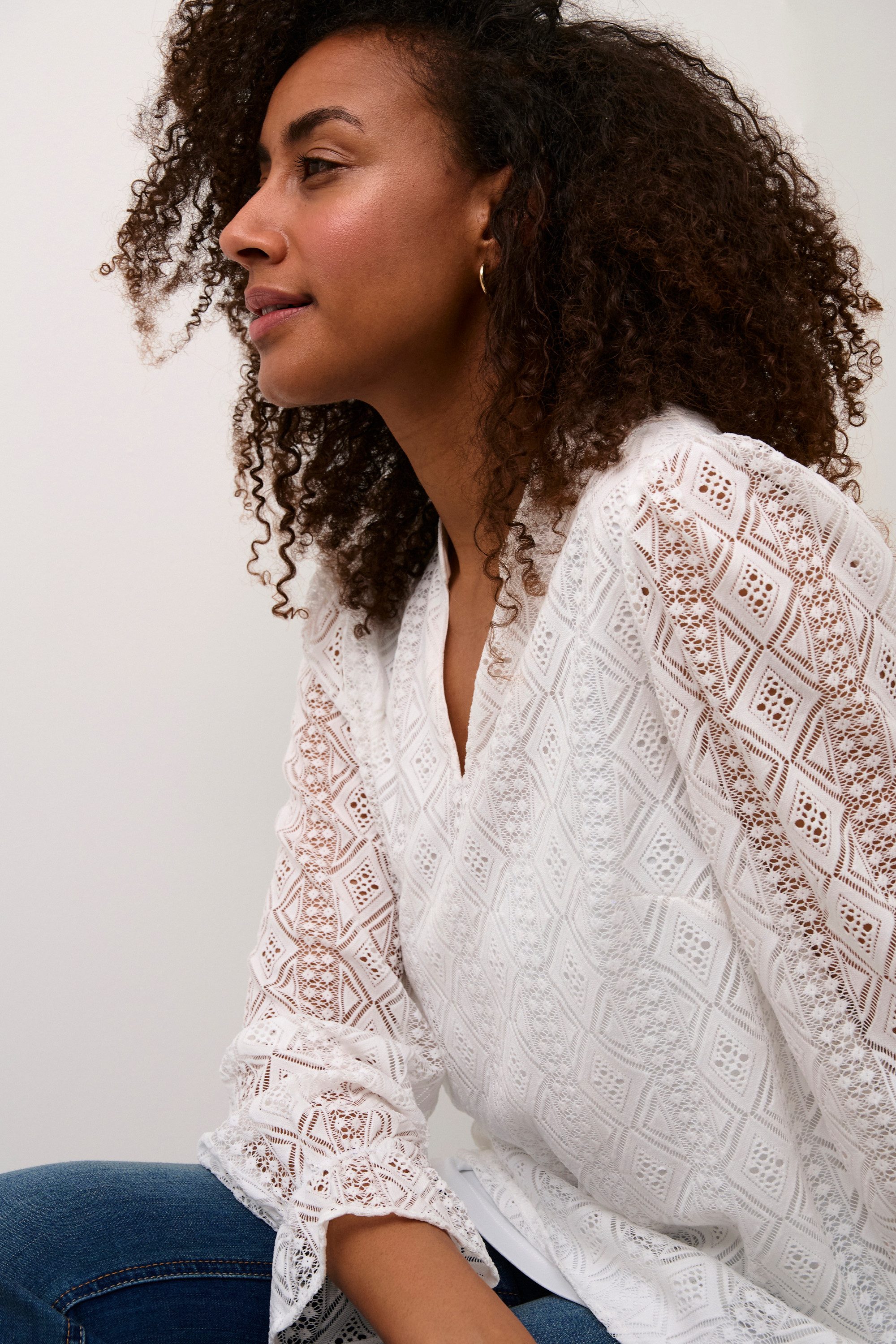 Cream Langarmbluse Langarm-Bluse CRDanika