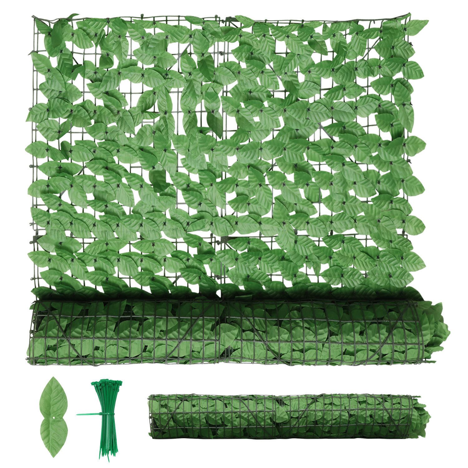 Clanmacy Kunsthecken-Sichtschutz Balkonsichtschutz Künstliche Hecke Sichtschutz Windschutz 100 x 300cm, (1-St)