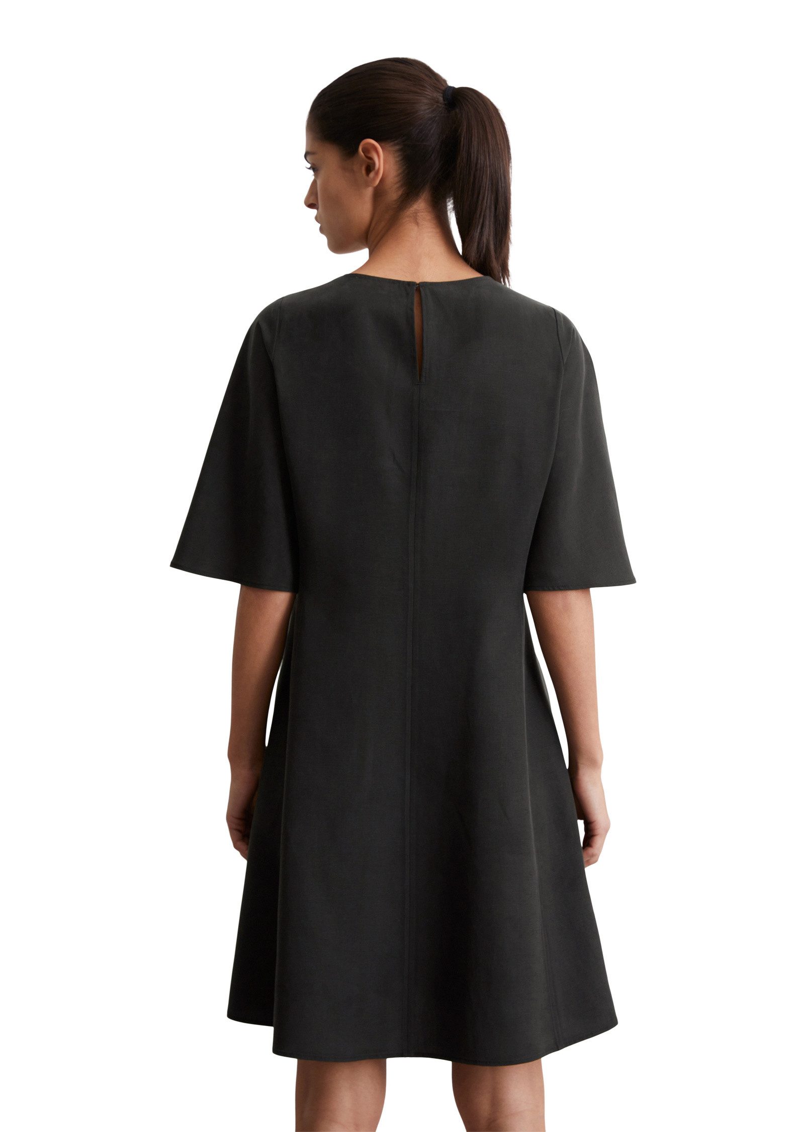 Marc O'Polo Midikleid aus TENCEL™ Lyocell-Leinen-Mix