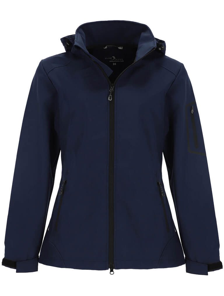 Blue Wave Softshelljacke Damen Outdoor-Jacke Louisa mit Kapuze - winddicht günstig online kaufen