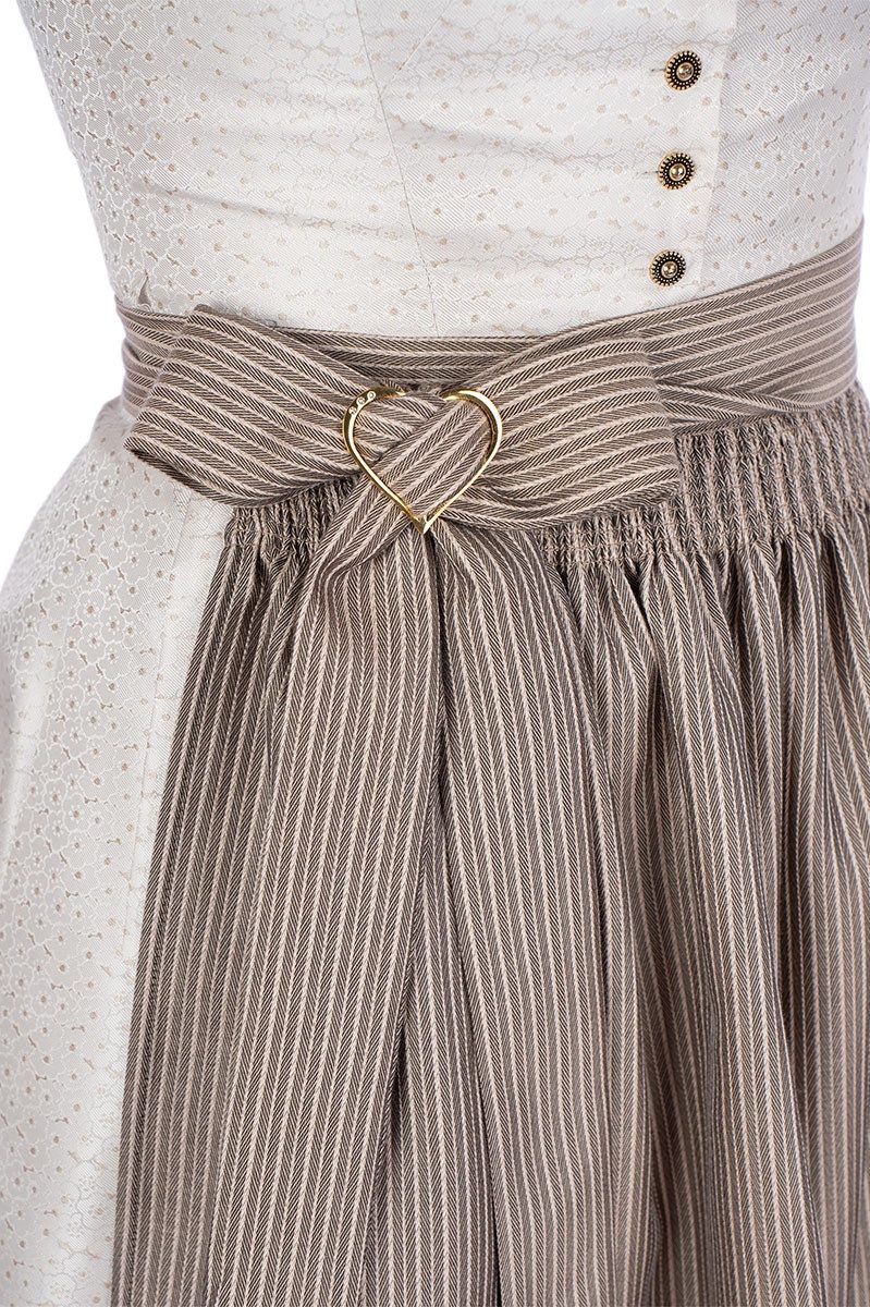 Melega Dirndl Midi Dirndl 2tlg. - ATHENA - creme/taupe