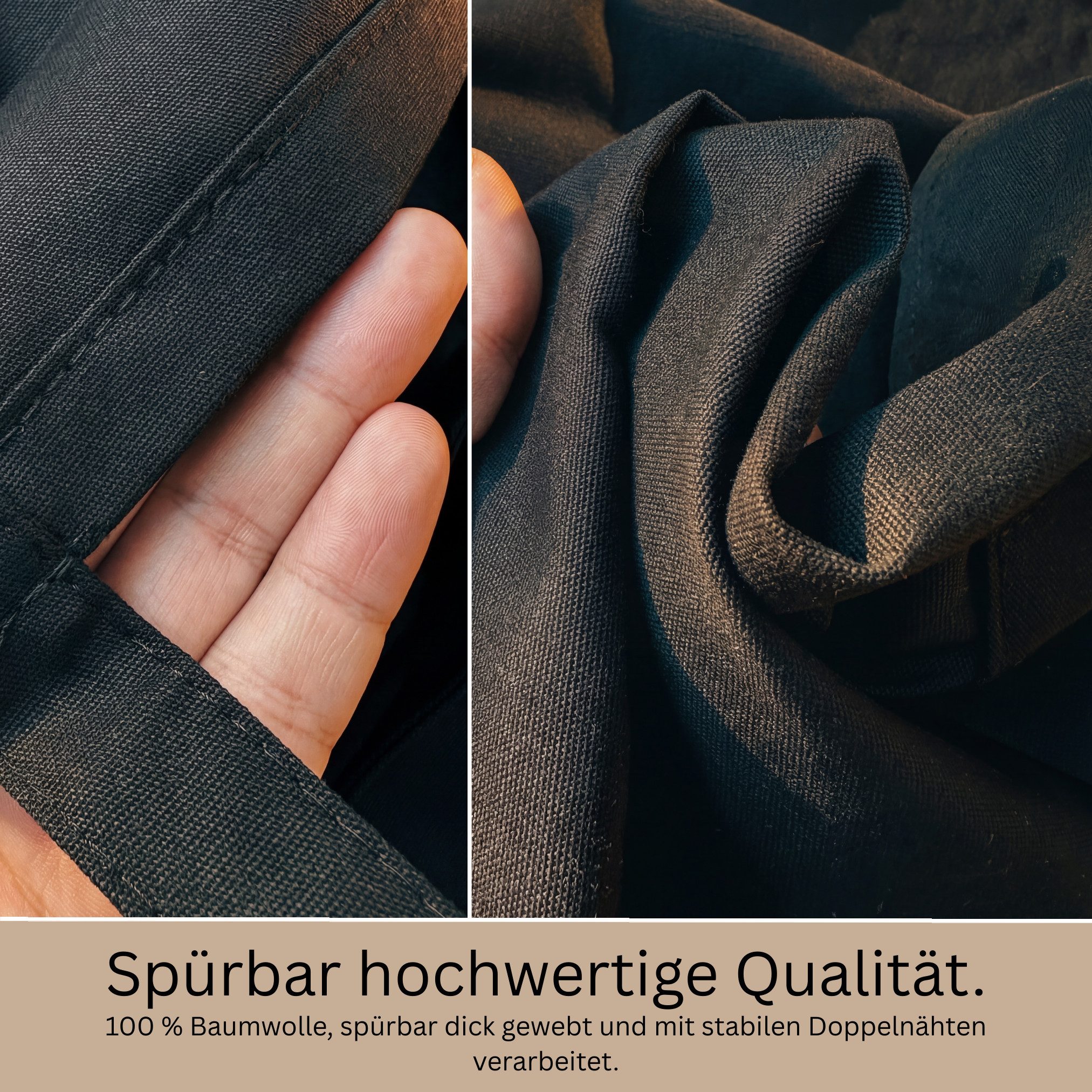 Curry Master Kochschürze Lustige Grillschürze mit Spruch - Geschenkidee, 100% Baumwolle, Doppelnähte, Einstellbare Größe, 2 Front-Taschen – Bild 4 von 5