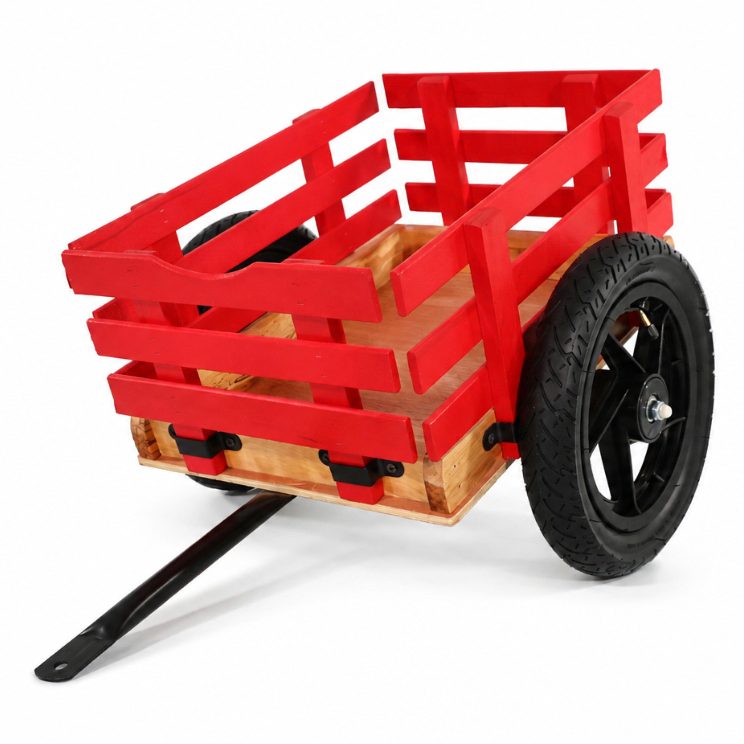 Lemodo Kinderfahrzeug-Anhänger mit Luftreifen für Gokart, Trailer für Kinderfahrzeuge, für Tretfahrzeuge