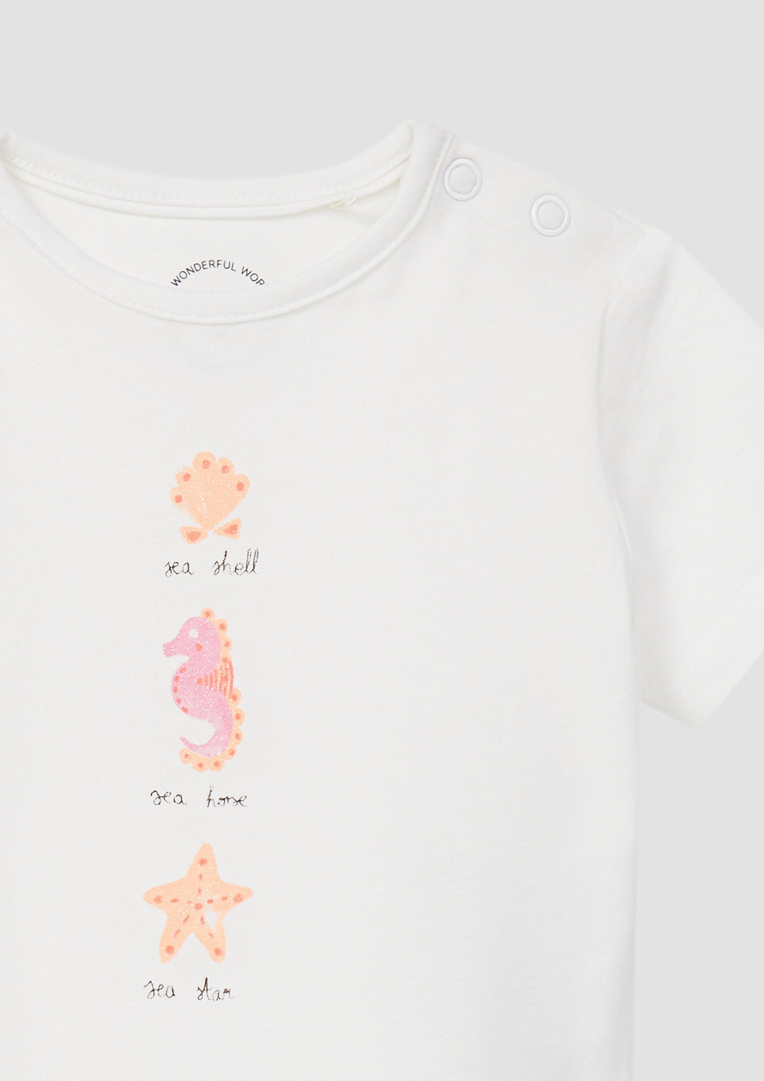 s.Oliver Kurzarmshirt T-Shirt aus Baumwolle mit günstig online kaufen
