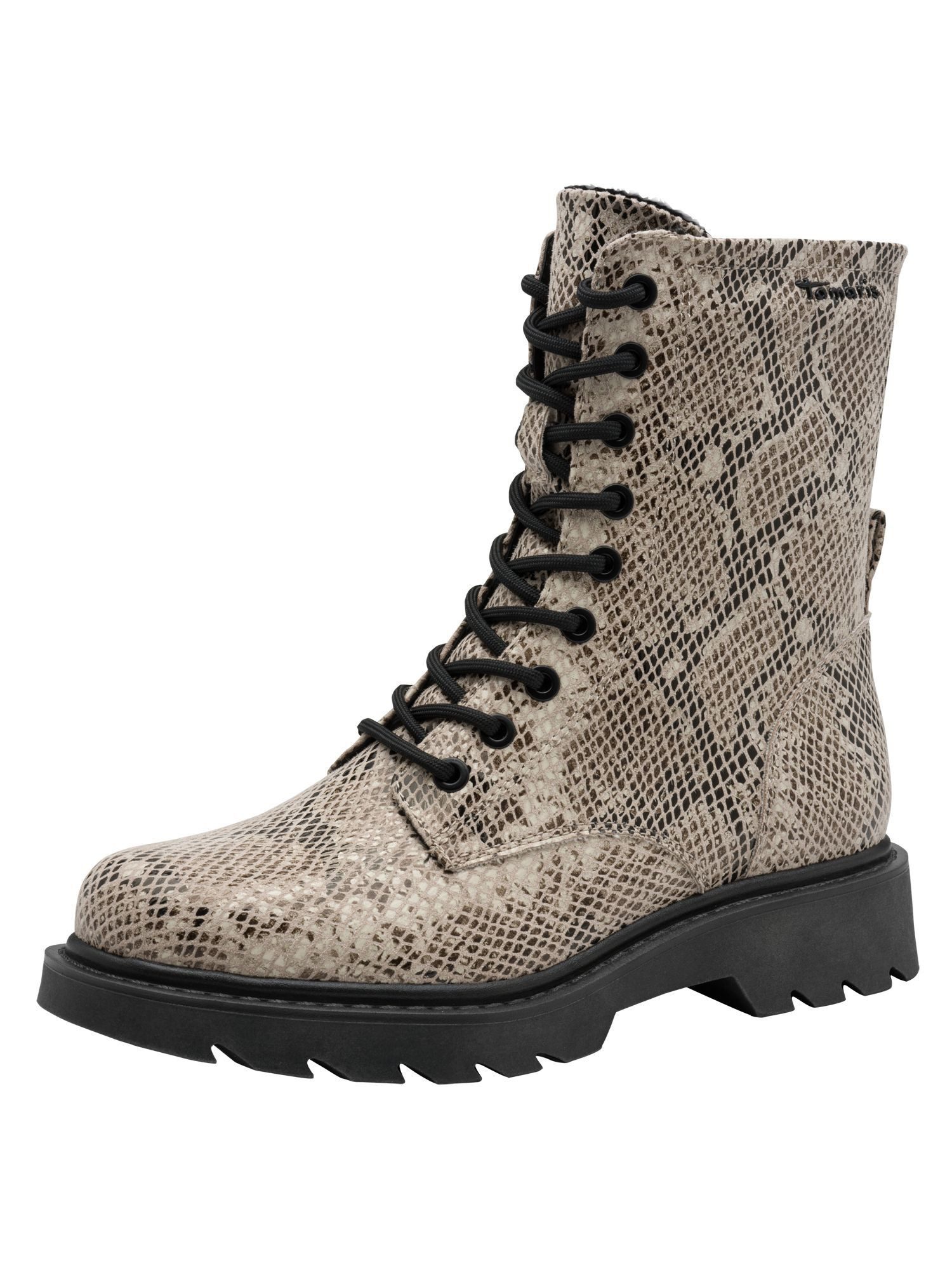 Tamaris TOUCH-IT mit Schnürsenkel kein Absatz 1-25918-43 Schnürstiefelette TOUCH-IT