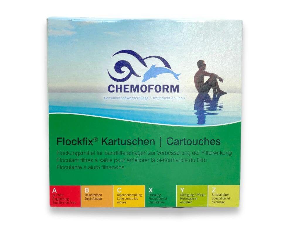 Chemoform Poolpflege Chemoform Flockfix Kartuschen 8 x 125 g Flockkartuschen