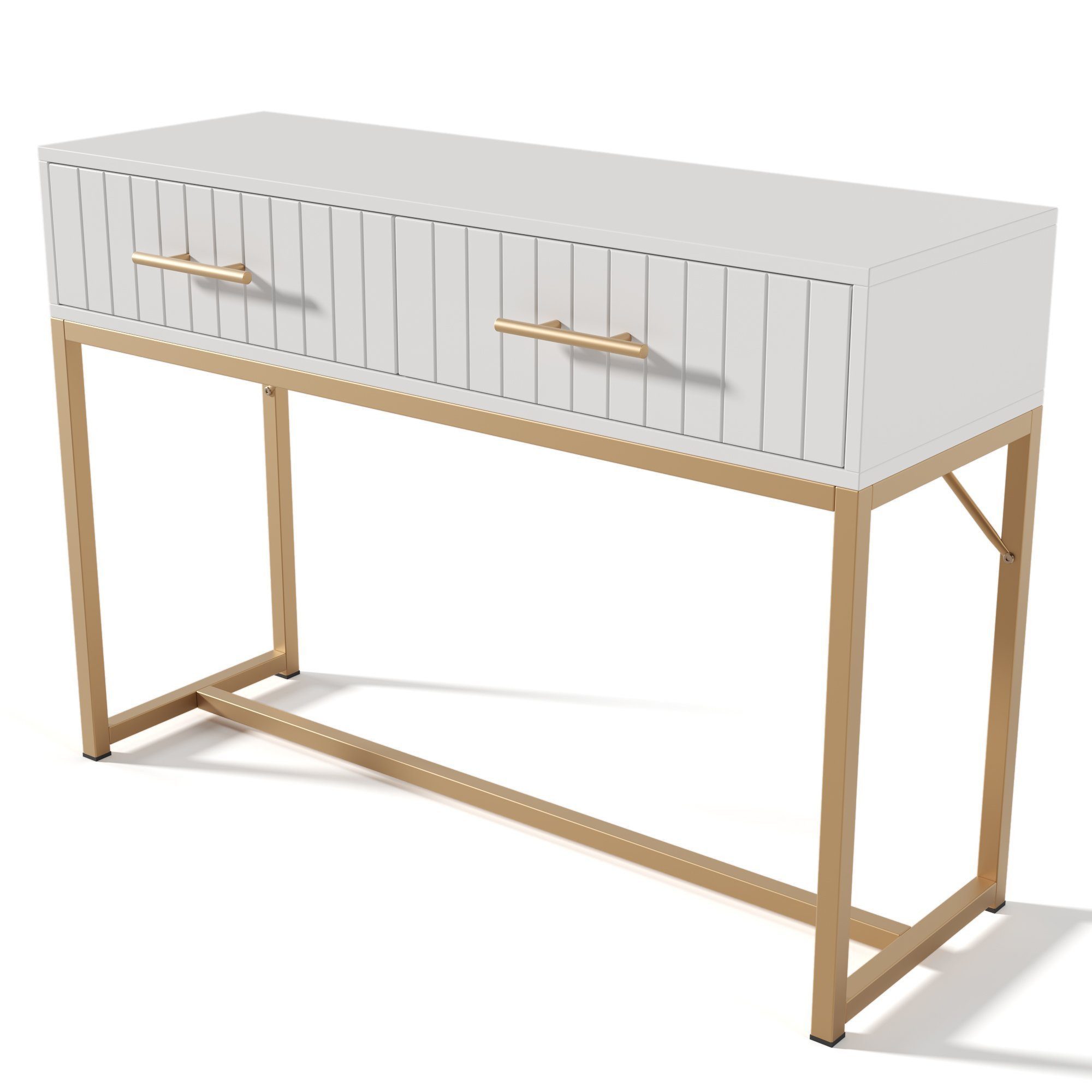 REDOM Schminktisch (mit 2 Schubladen 100x45x75cm) günstig online kaufen