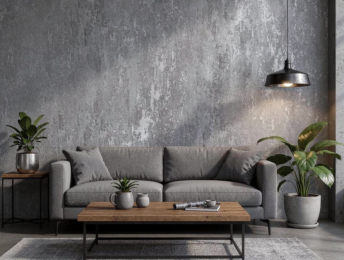 Newroom Vliestapete Specta Argento Tapete Tapete,Grau,Glitzer Beton, modern günstig online kaufen