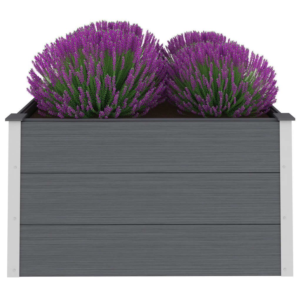 Thumbnail - vidaXL Hochbeet Garten-Hochbeet WPC 100 x 100 x 54 cm Grau (1 St)