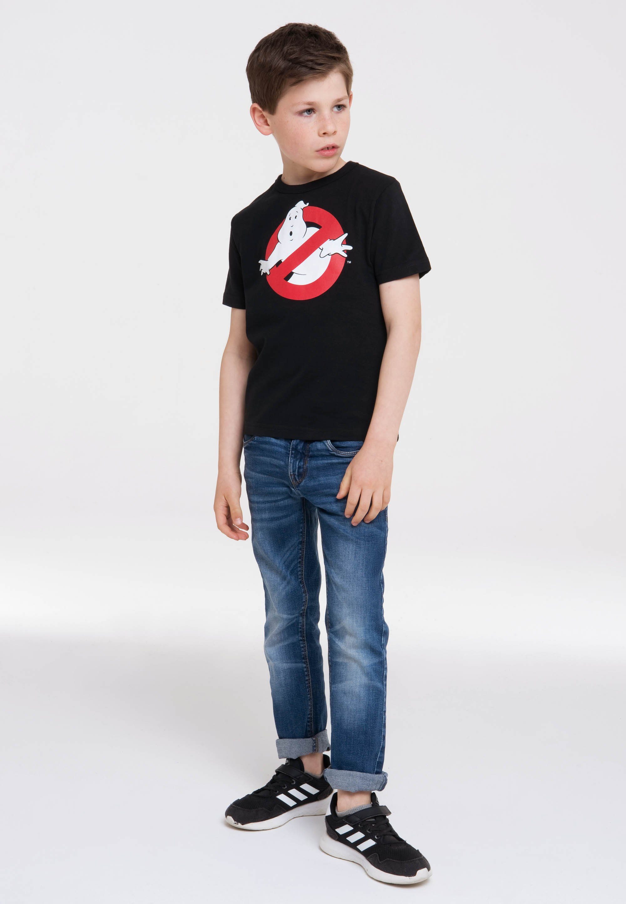 LOGOSHIRT T-Shirt Ghostbusters Design lizenziertem mit