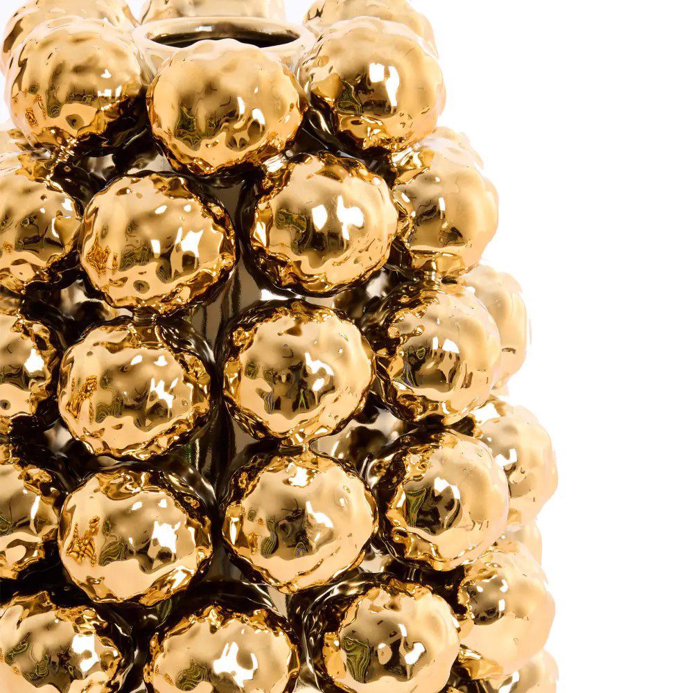 Light & Living Dekovase Dekovase Vase BUTANG Light & Living Blumenvase Ø18,5x28cm Keramik Gold